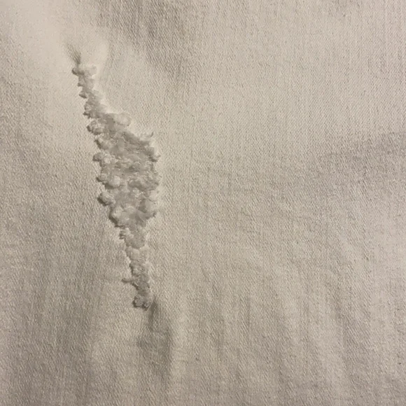 Ruby Rd. Size 16, slightly distressed White Ankle Jeans EUC - Picture 4 of 5